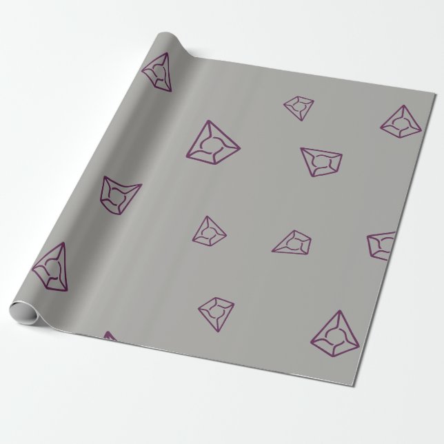 Cool Augur Cryptocurrency Coin Sign Pattern Wrapping Paper (Unrolled)