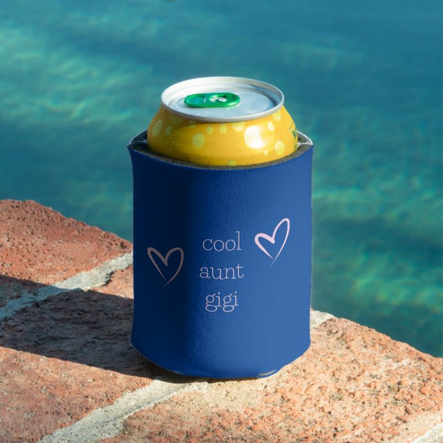 Cool Aunt Best Aunt New Aunt Personalised Can Cooler (In Situ Pool)