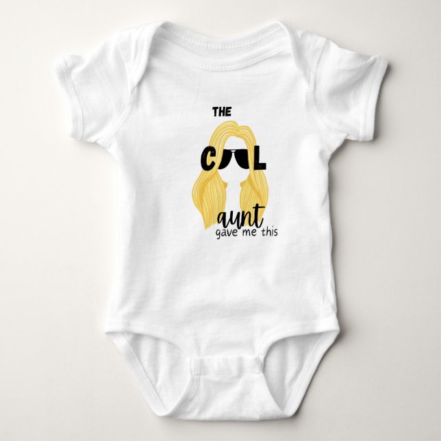 Cool Aunt Blonde Baby Bodysuit (Front)