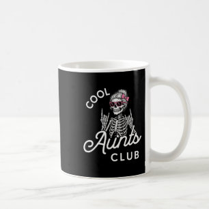 Cool Aunt Club Funny Skeleton Family Kids Women  Coffee Mug