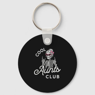 Cool Aunt Club Funny Skeleton Family Kids Women  Key Ring