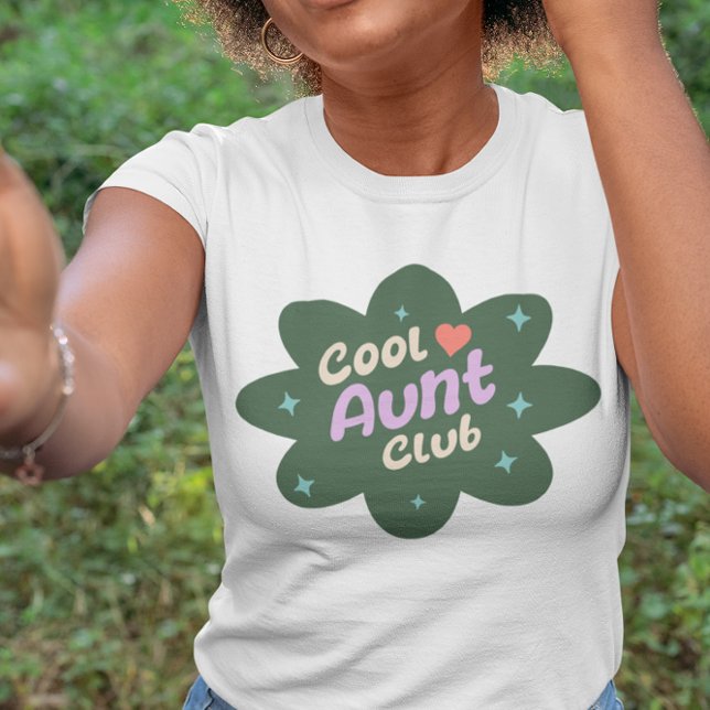 Cool Aunt Club Retro Vibes Gift for Auntie Tri-Blend Shirt (Creator Uploaded)