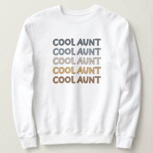 Cool Aunt Modern Cute Gifts for Auntie Sweatshirt