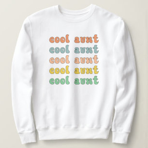 Cool Aunt Modern Retro Cute Gifts for Auntie Sweatshirt