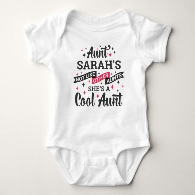Cool Aunt, My Aunt Isn't a Regular Baby Bodysuit (Front)