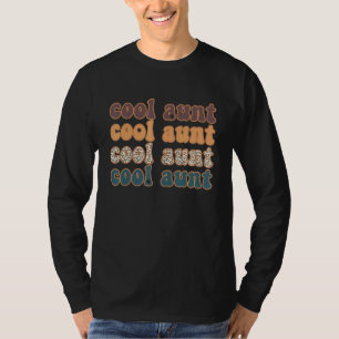 Cool Aunt Retro Leopard Mum For Mother Day T-Shirt