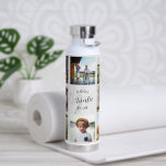 Cool Auntie Club | Modern Photo Collage Water Bottle<br><div class="desc">Modern 8 photo collage water bottle. Featuring a sweet quote with room for custom message, names and/or year. Upload your own photos and write a custom message. Personalise for your Aunt or Auntie to create a unique gift. This keepsake makes a wonderful gift for any occasion: Christmas, birthdays, auntie day...</div>