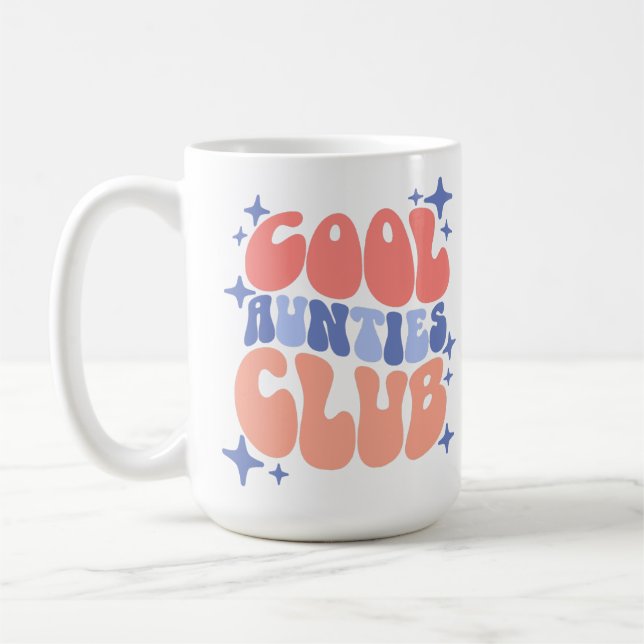 Cool Aunties Club Mug Gift for Best Aunts (Left)