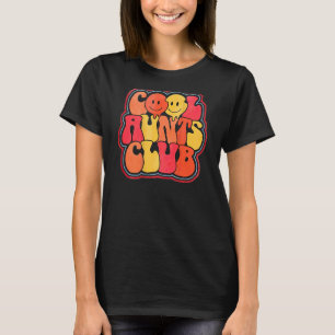 Cool Aunts Club Best Aunt Ever Happy Face Retro T-Shirt