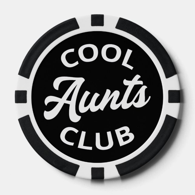 Cool Aunts Club I Poker Chips (Front)
