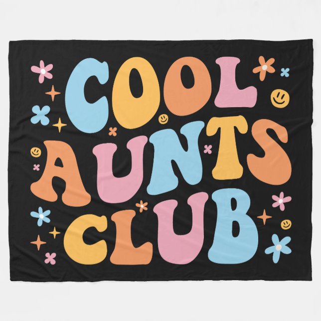 Cool Aunts Club III Fleece Blanket (Front (Horizontal))
