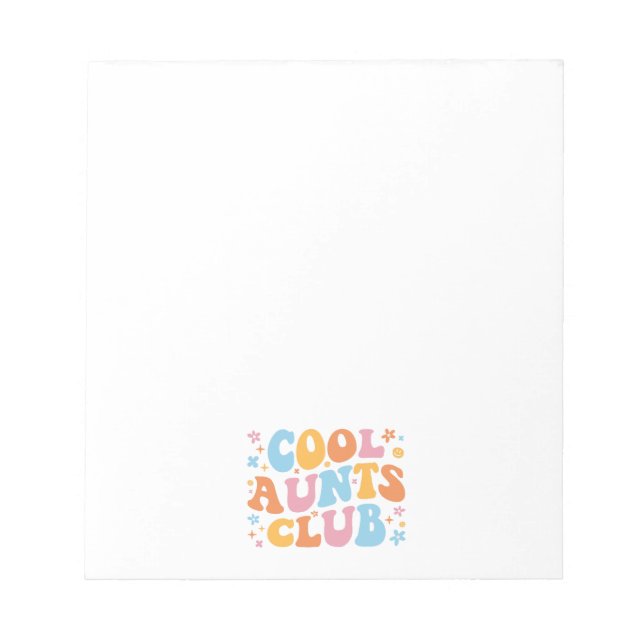 Cool Aunts Club III Notepad (Front)
