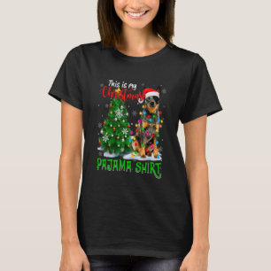 Cool Australian Cattle Dog Christmas Tree Lights S T-Shirt