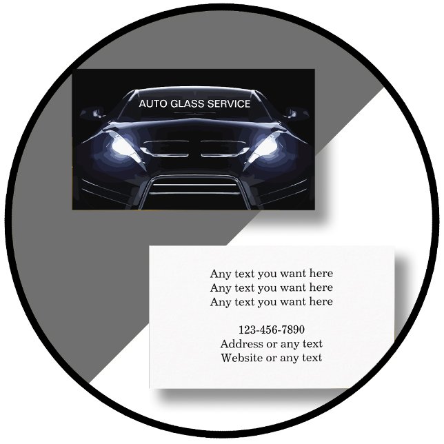 Cool Auto Windshield Repair Business Cards (Creator Uploaded)