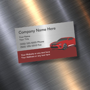 Cool Automotive Business Card Magnet