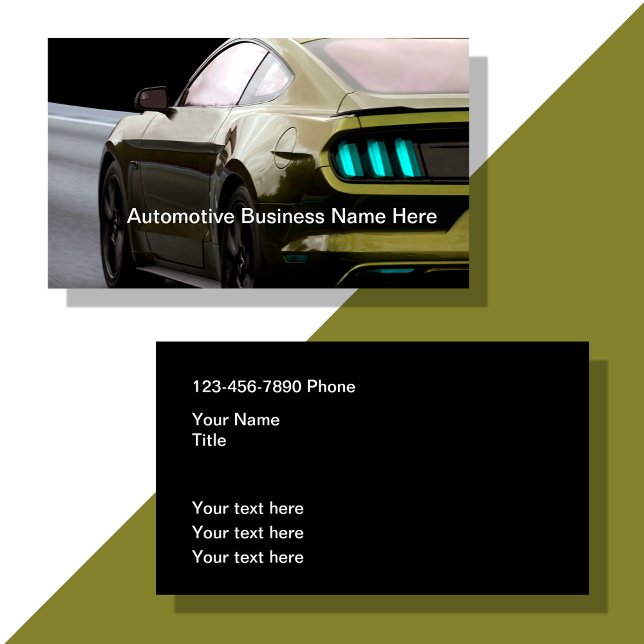 Cool Automotive Car Care  Business Card (Creator Uploaded)