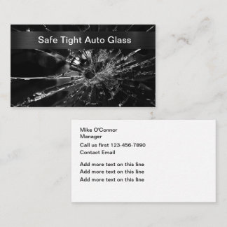 Cool Automotive Glass Repair Business Cards