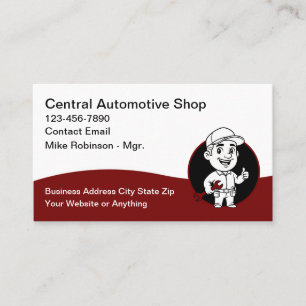 Cool Automotive Repair Shop Business Cards