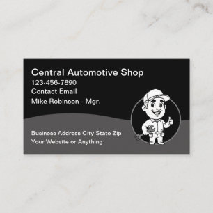 Cool Automotive Repair Shop Business Cards