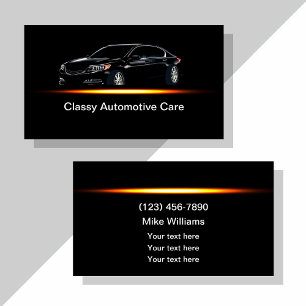 Cool Automotive Services Modern Business Cards