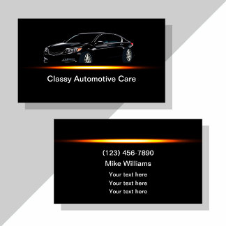 Cool Automotive Services Modern Business Cards