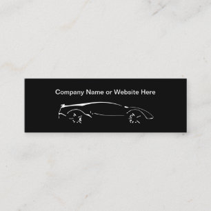 Cool Automotive Theme Compact Style Business Cards