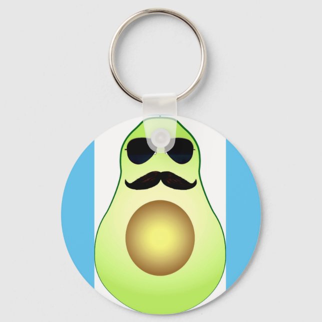 Cool avocado key ring (Front)