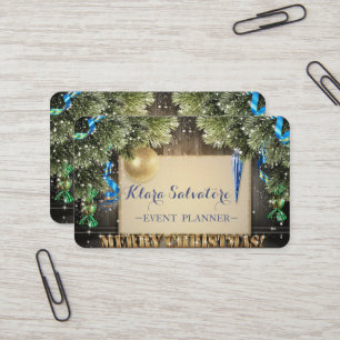 Cool Awesome Christmas Wreath Business Card