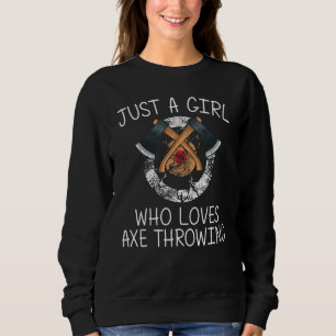 Cool Axe Throwing For Girls Kid Lumberjack Target  Sweatshirt