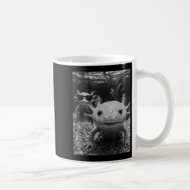 Cool Axolotl Selfie  Coffee Mug (Right)