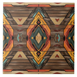 Cool Aztec faux wood  Tile