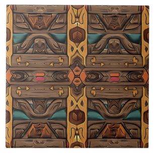 Cool Aztec faux wood  Tile