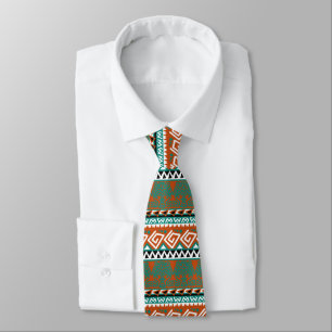 cool aztec tiled pattern tie