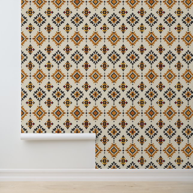 Cool Aztec Western tiled pattern Wallpaper (Application)