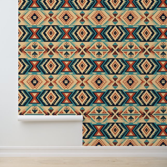 Cool Aztec Western tiled pattern  Wallpaper (Application)