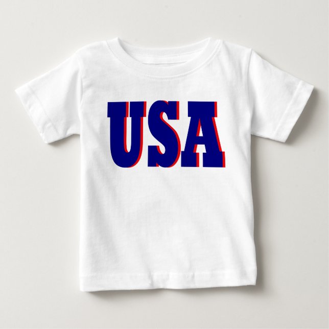 Cool Baby 2012 USA Sports Athletic T-shirt Gift (Front)