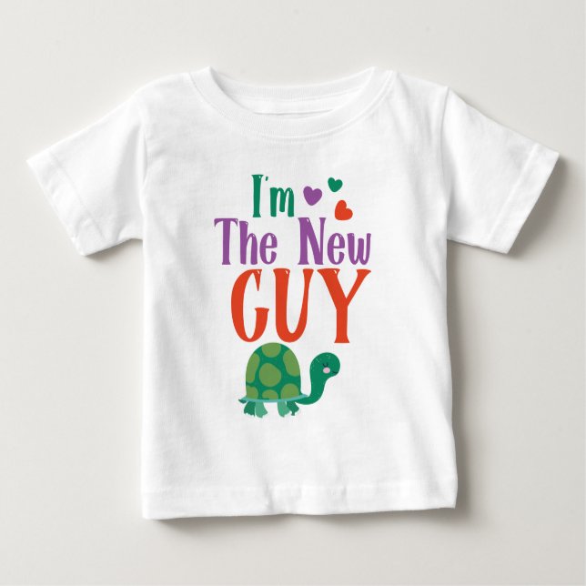 Cool baby boy new guy word art T-Shirt (Front)