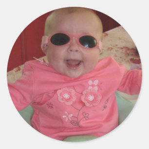 cool baby cool classic round sticker