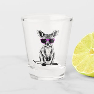 Cool Baby Kangaroo Joey  Shot Glass