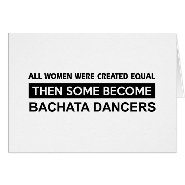 Cool Bachata Dancing designs (Front Horizontal)