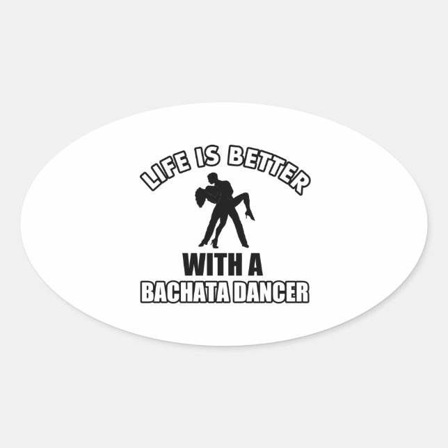 Cool Bachata designs Oval Sticker (Front)