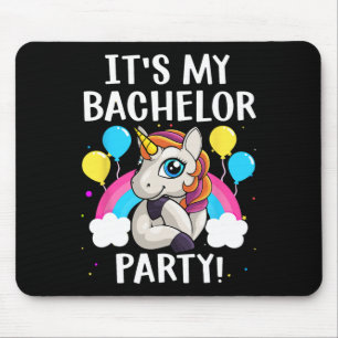 Cool Bachelor Party Art For Men Boys Groom Wedding Mouse Pad