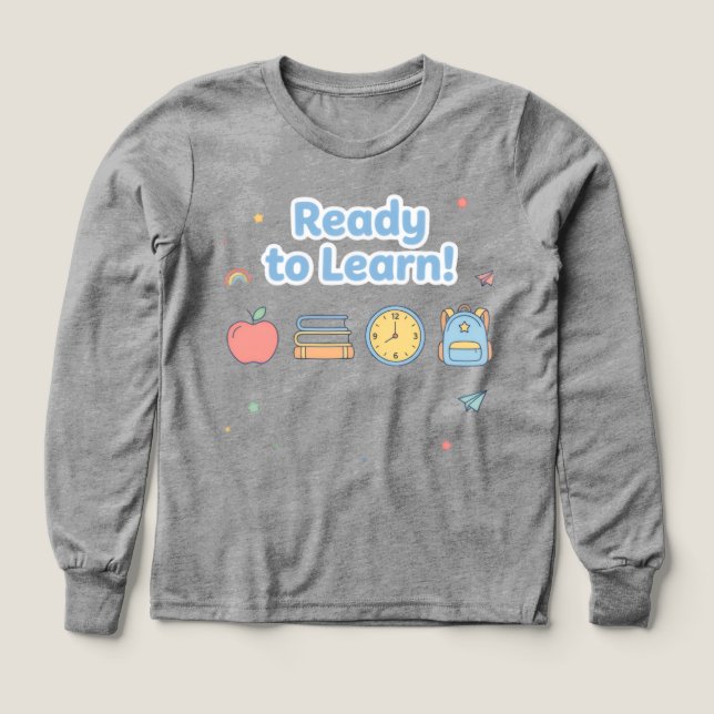 Cool Back‑to‑School  Black Tee (Design Front)
