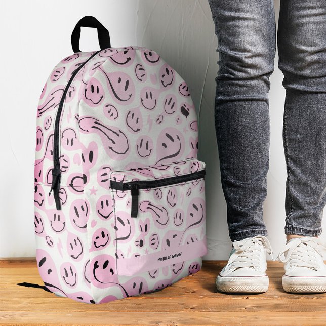 Cool Back to School Smile Girl Pastel Pink Printed Backpack (Cool Back to School Smile Girl Pastel Pink Printed Backpack
)