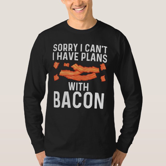 Cool Bacon Art For Men Women Pig Pork Strips Break T-Shirt (Front)
