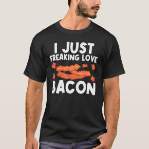 Cool Bacon Art For Men Women Pig Pork Strips Break T-Shirt