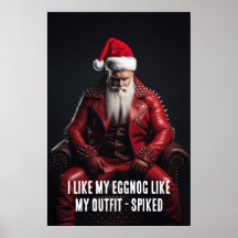 Cool Badass Santa - Spiked Eggnog Spiked Outfit