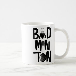 Cool Badminton Minimal Art  Coffee Mug