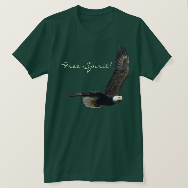 Cool Bald Eagle Wildlife Collection T-Shirt (Design Front)