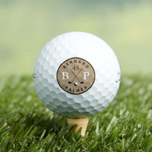 Cool Ball with Brown Monogram Age (Insitu Tee)